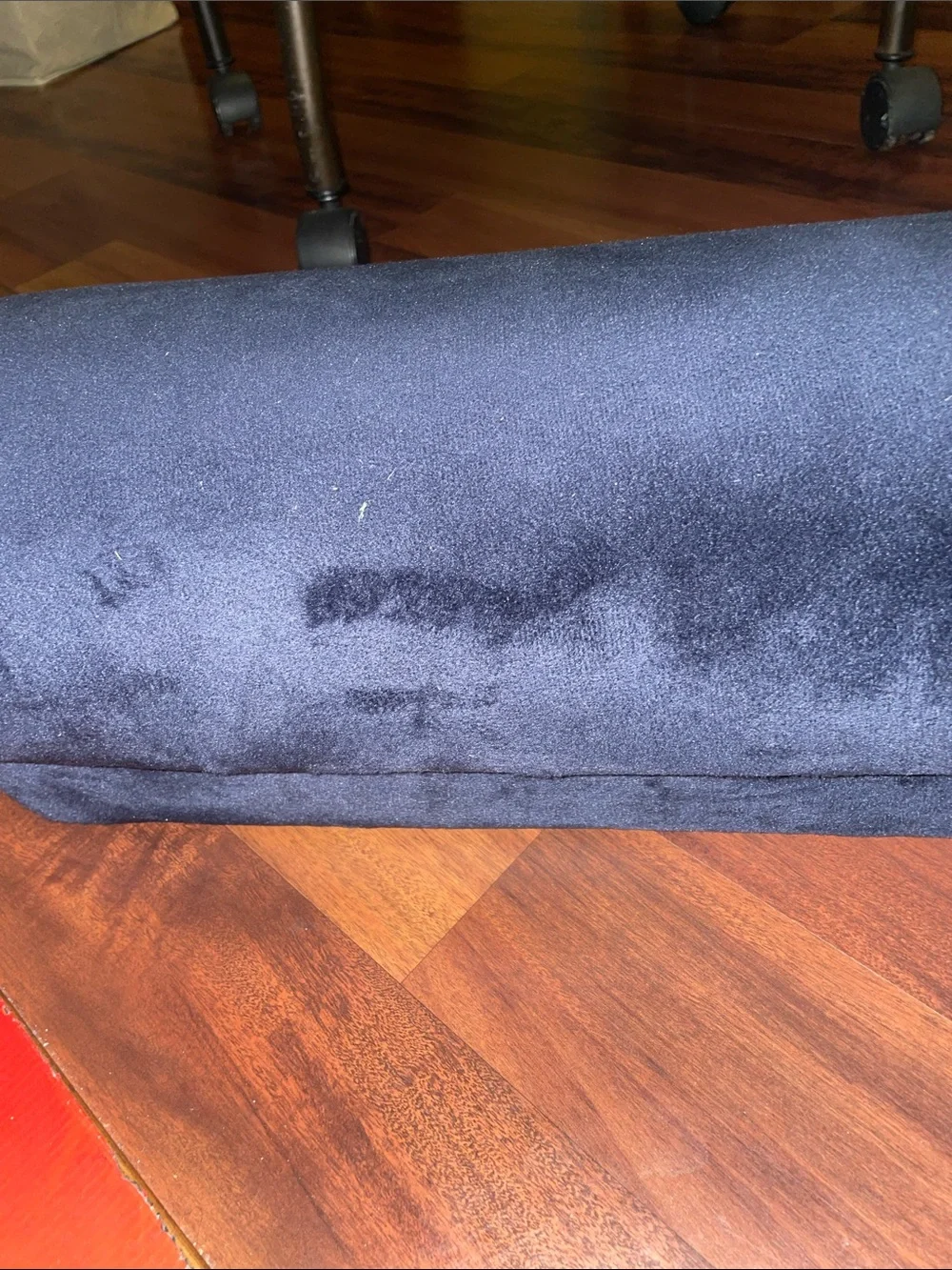 BRIA Blue Velvet Memory Foam HALF-MOON BOLSTER & FLAT EXTENSION PILLOW